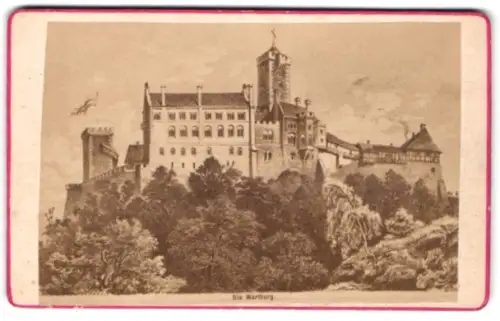 Fotografie Ansicht Eisenach, Blick auf die Wartburg