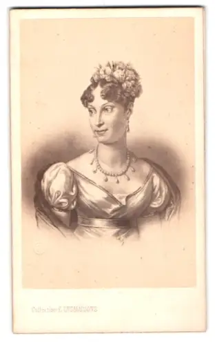Fotografie E. Desmaisons, Paris, 22 Rue de l`Arbre Sec, Josephine de Beauharneis, Frau von Napoleon Bonaparte