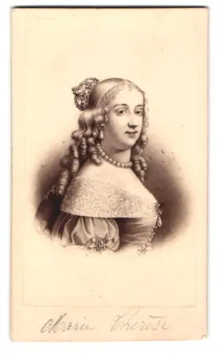 Fotografie Neurdein & Paris, Paris, Maria Theresia, Erzherzogin von Österreich und Königin von Ungarn