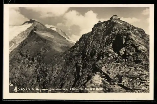 AK Hannoverhaus, Berghütte mit Ankogel