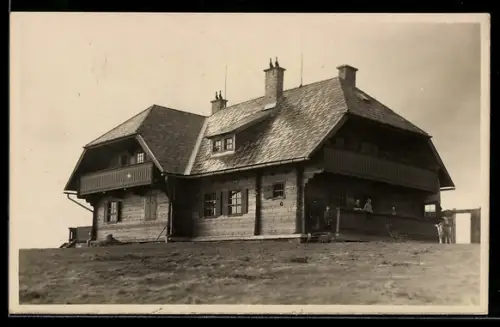 AK Hochangerschutzhaus /Bruck, Frontansicht