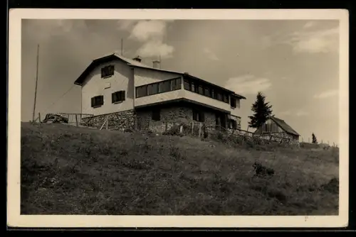 AK Hermann Rudolf Hütte am Schwarzwaldeck, Panorama-Ansicht