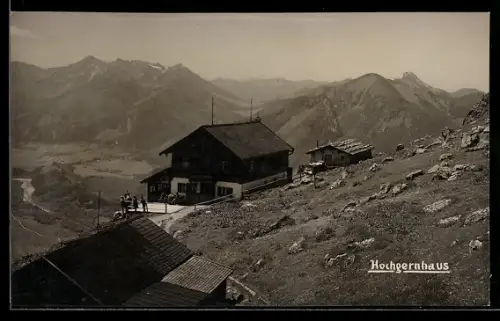 AK Hochgernhaus, Ansicht mit Umgebung aus der Vogelschau