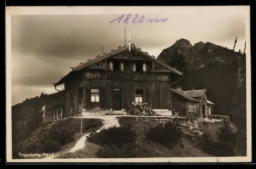 AK Tegelberg-Haus /Füssen, Berghütte, Frontansicht