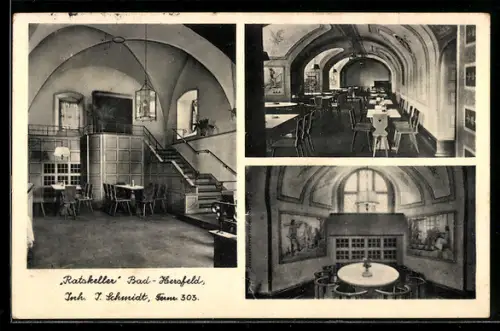 AK Bad Hersfeld, Restaurant Ratskeller, Inh. J. Schmidt, Innenansichten