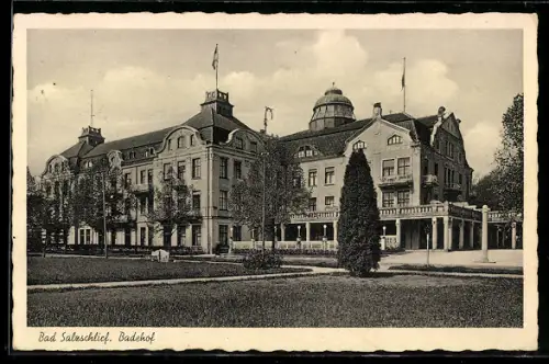 AK Bad Salzschlirf, Totalansicht vom Badehof