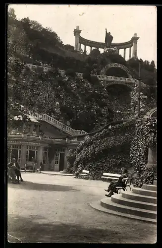AK Budapest, Ansicht vom Gellertberg