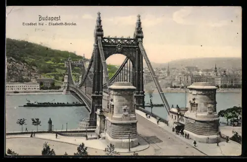 AK Budapest, Elisabeth-Brücke