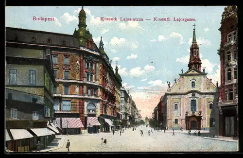 AK Budapest, Kossuth Lajos-utcza