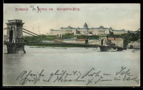 AK Budapest, Königliche Burg