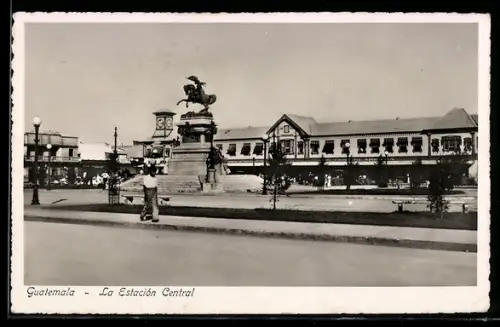 AK Guatemala, La Estación Central, Bahnhof