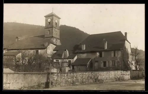 AK Allarmont, Strassenpartie mit Blick auf die Kirche