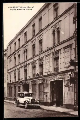 AK Chaumont /Haute Marne, Grand Hotel de France
