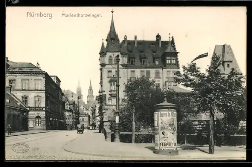 AK Nürnberg, Partie am Marienthorzwinger