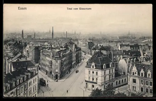 AK Essen, Total vom Wasserturm