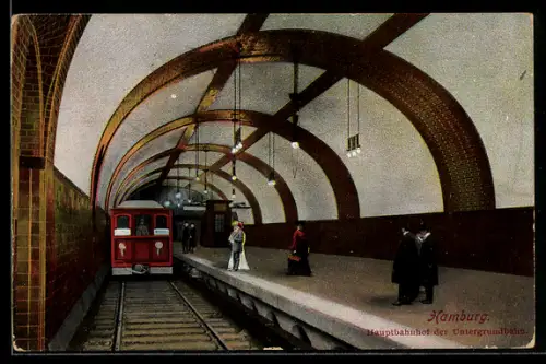 AK Hamburg-St.Georg, Hauptbahnhof der Untergrundbahn