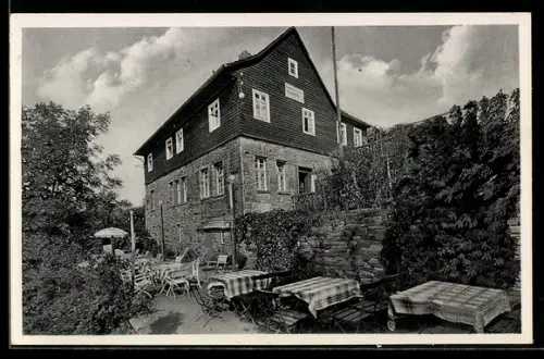 AK Karlshafen, Pension und Gasthaus Kruckenburg H. Stracke