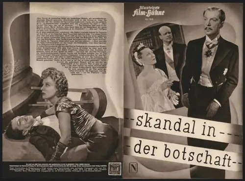 Filmprogramm IFB Nr. 968, Skandal in der Botschaft, Viktor de Kowa, Jeanette Schultze, Regie: Erik Ode