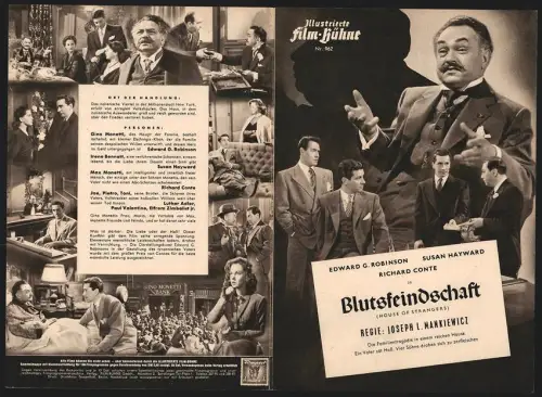 Filmprogramm IFB Nr. 962, Blutfeindschaft, Edward G. Robinson, Susan Hayward, Regie: Joseph L. Mankiewicz