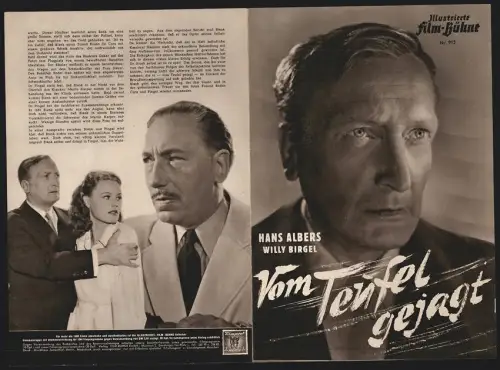 Filmprogramm IFB Nr. 912, Vom Teufel gejagt, Hans Albers, Willy Birgel, Regie: V. Tourjansky