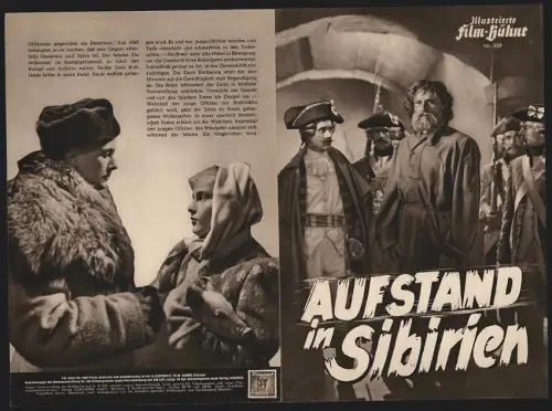 Filmprogramm IFB Nr. 939, Aufstand in Sibirien, Ave Ninchi, Amedeo Nazzari, Regie: Mario Camerini
