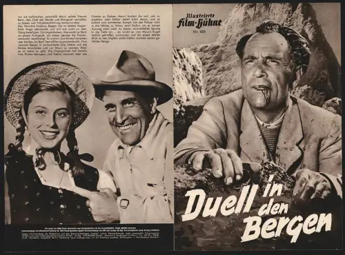 Filmprogramm IFB Nr. 928, Duell in den Bergen, Luis Trenker, Marianne Hold, Regie: Luis Trenker