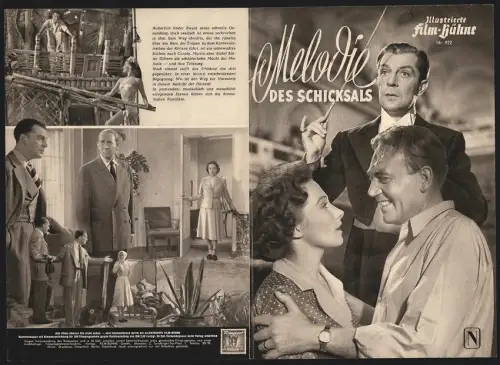 Filmprogramm IFB Nr. 922, Melodie des Schicksals, Brigitte Horney, Viktor de Kowa, Regie: Hans Schweikart