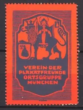 Reklamemarke München, Verein der Plakatfreunde, Emblem
