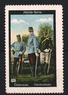 Reklamemarke Österreich, Militär-Serie, Generalstab