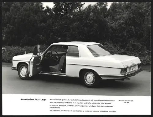 Fotografie Auto Mercedes Benz 250 E Coupe, Kfz mit Kennzeichen Böblingen