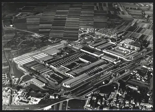 Fotografie Mercedes-Benz Werkfoto, Ansicht Sindelfingen, Luftaufnahme des Werkes der Daimler-Benz AG