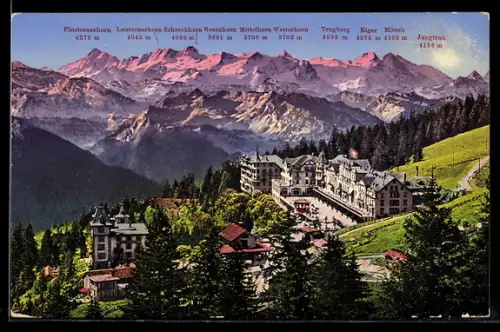 AK Rigi-Kaltbad, Blick gegen die Berner-Hochalpen