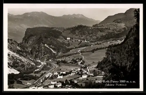 AK Rodi-Fiesso, Dorf und Tal mit Monte Piottino