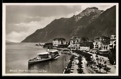 AK Brunnen, Hotel Waldstätterhof und Post