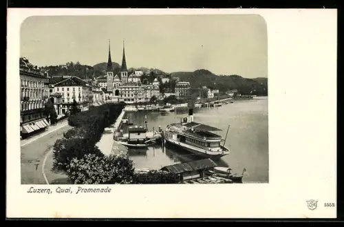 AK Luzern, Quai, Promenade