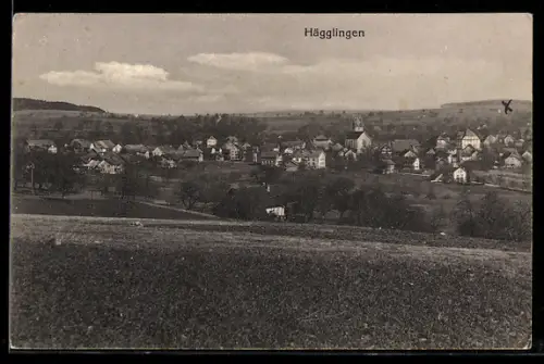 AK Hägglingen, Teilansicht mit Kirche