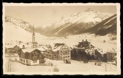 AK Zuoz, Ortspartie im Schnee