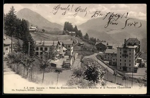 AK Leysin, Hôtel du Chamossaire, Pension Paleffaz et la Pension l`Espérance