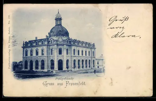 AK Frauenfeld, Postgebäude