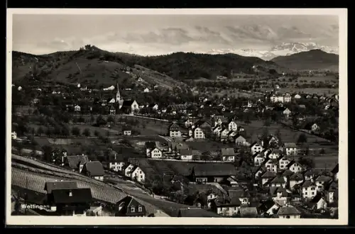 AK Wettingen, Ortsansicht bei Tag