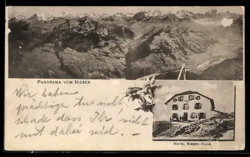 AK Niesen-Kulm, Hotel Niesen-Kulm, Panorama