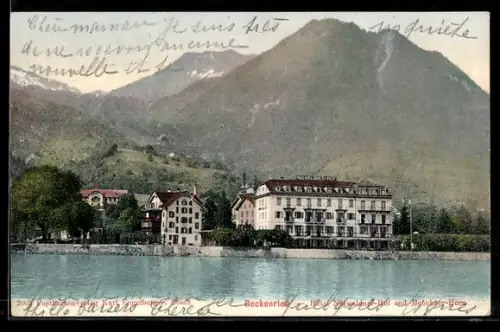 AK Beckenried, Hotel Nidwaldner-Hof und Buochser-Horn