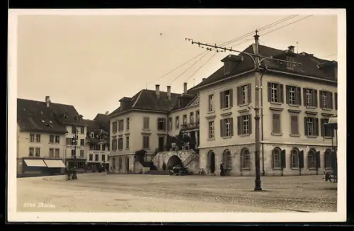 AK Aarau, Marktplatz mit Rathaus