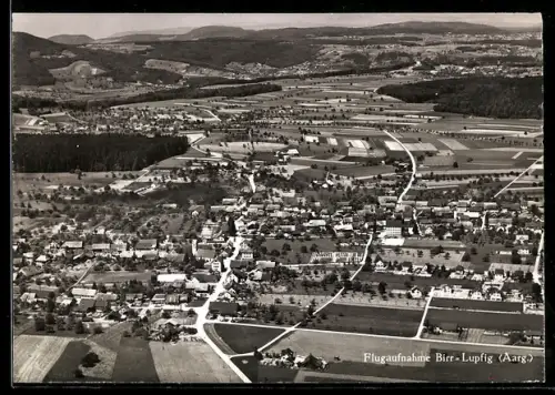 AK Birr /Aargau, Flugaufnahme von Birr und Lupfig, Gesamtansicht