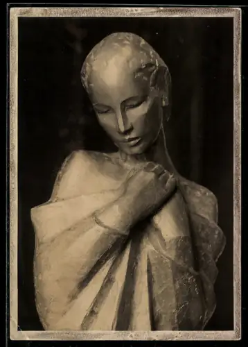 AK Bronze-Skulptur Adagio des Künstlers Georg Kolbe