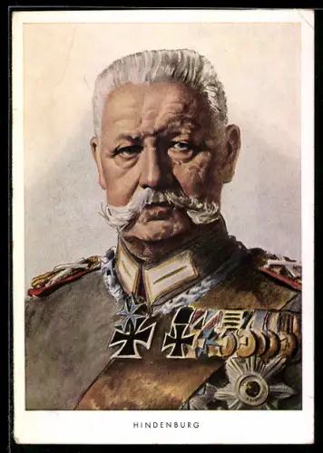Künstler-AK Bauer: Paul von Hindenburg