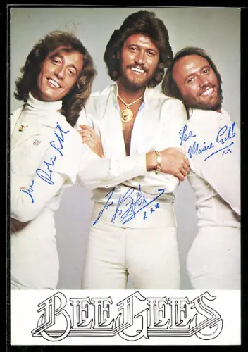 AK Musiker-Gruppe Bee Gees lächeln in die Kamera