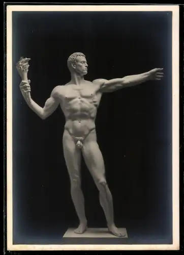 Künstler-AK Arno Breker: Monumentalfigur, Fackelträger