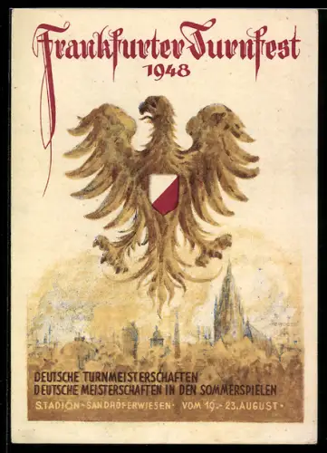 AK Frankfurt, Frankfurter Turnfest 1948, Deutsche Turnmeisterschaften