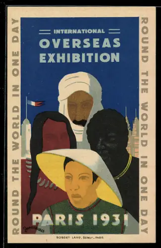 AK Paris, Exposition Coloniale Internationale 1931, Internationale Koloniale Ausstellung, Araber, Chinese, Indianer